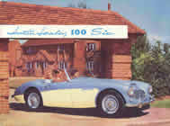 Austin Healy Six sales brochure cover from 1957