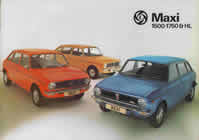 Austin Maxi sales brochure cover from 1976