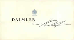 Daimler 104 Brochure cover 1955