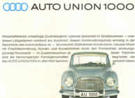 Auto Union DKW 1000 Coupe sales brochure cover 1961