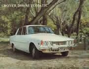 ROVER P6 2000 automatic brochure cover from 1969