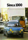 SIMCA 1000 Dutch sales brochure cover 1974
