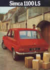 SIMCA 1100LS Dutch sales brochure cover 1971